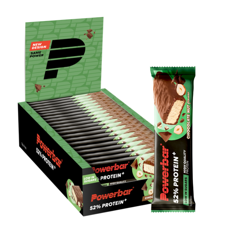20 Barres Protéinées Protein+ 52% POWERBAR - 50g