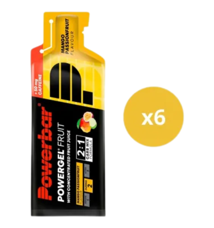 6 PowerGels Fruit POWERBAR - 41g