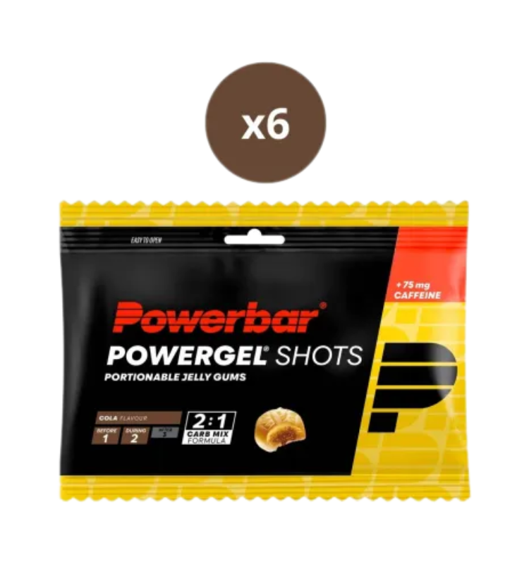 6 sachets PowerGels Shots Gums POWERBAR - 60g